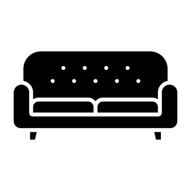 Koltuk simgesi. Vektör illüstrasyonu