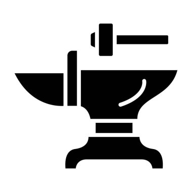 Örs basit simgesi, vektör illüstrasyonu