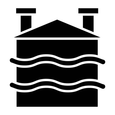 Doğal Havalandırma. Web simgesi basit illüstrasyon