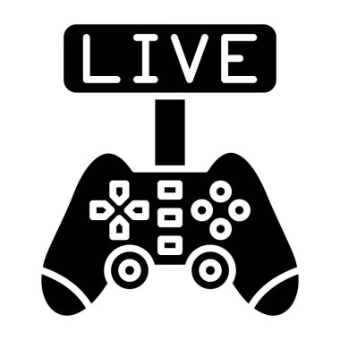 Oyun Akımı basit simgesi, vektör illüstrasyonu