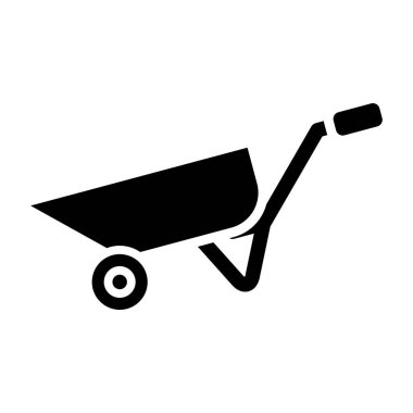 El arabası, vektör çizimi basit tasarım