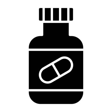 Haplar Şişe, vektör çizimi basit tasarım