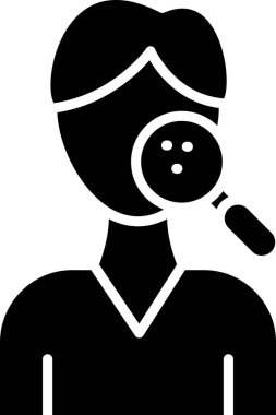 Cilt Denetimi basit simgesi, vektör illüstrasyonu