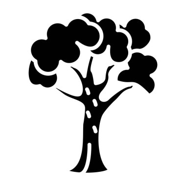 ağaç simgesi vektör illüstrasyonu