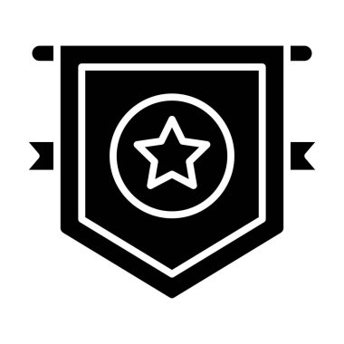 Pennant simgesi, vektör çizimi