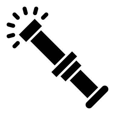 Parıltı basit simge, vektör illüstrasyonuna yapışır