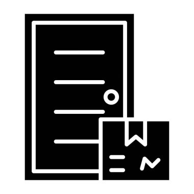 Kapı teslimatı. Basit resimleme