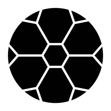 Futbol simgesi, vektör illüstrasyonu basit tasarım