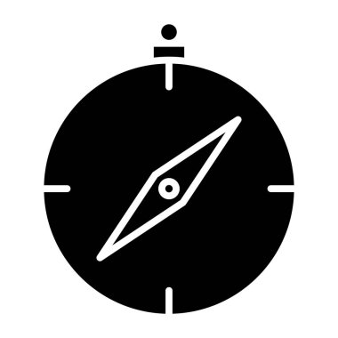 pusula simgesi, vektör illüstrasyonu basit tasarım