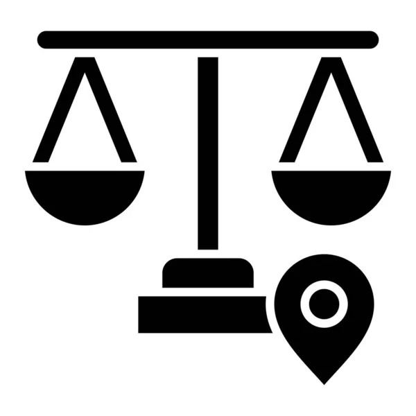 Icona Della Legge Zonaria Locale Illustrazione Vettoriale — Vettoriale Stock