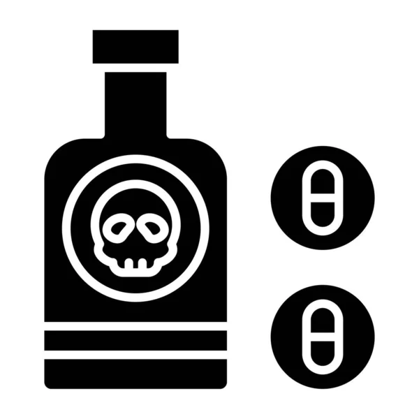 Icône Usage Drogues Illustration Vectorielle — Image vectorielle