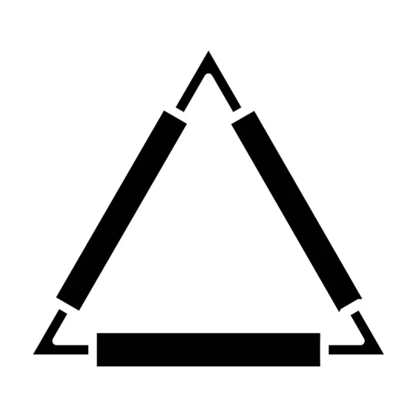Clay Triangle Icono Vector Ilustración Diseño Simple — Vector de stock