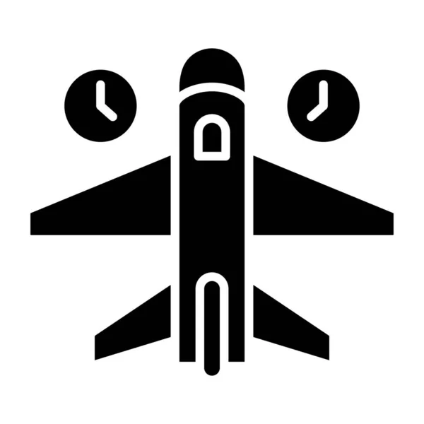 Jet Lag Prosty Ikona Wektor Ilustracja — Wektor stockowy