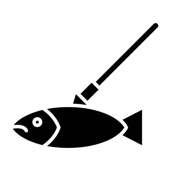 Pesca Subacquea Illustrazione Vettoriale Design Semplice — Vettoriale Stock