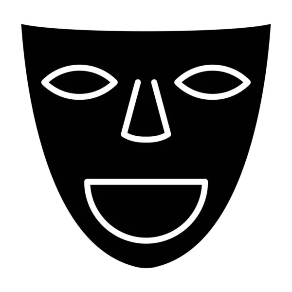 Theater Mask Simple Icon Vector Illustration — 스톡 벡터