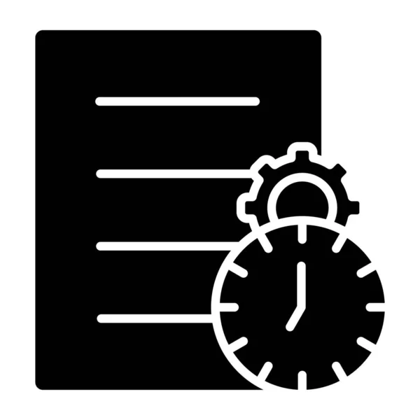 Zeitmanagement Web Symbol Einfache Illustration — Stockvektor