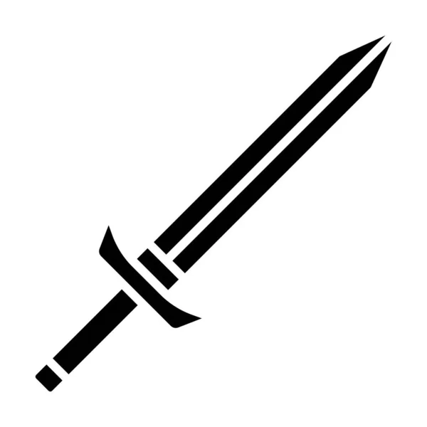 Icône Épée Illustration Simple — Image vectorielle