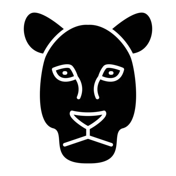Lion Web Icon Simple Illustration — Stock Vector