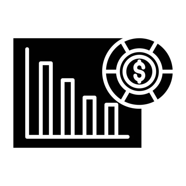 Geschäftsdiagramm Symbol Vektor Illustration — Stockvektor