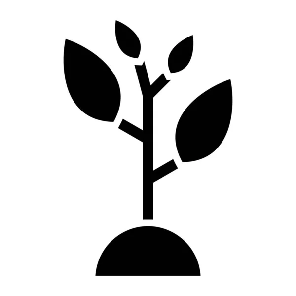 Φυτό Web Εικονίδιο Απλό Σχεδιασμό — Διανυσματικό Αρχείο
