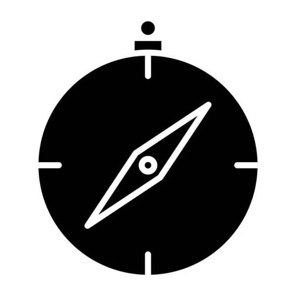 Kompas Pictogram Vector Illustratie Eenvoudig Ontwerp — Stockvector