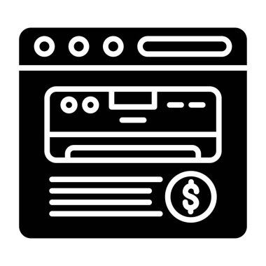 Ev Aygıtı simgesi, vektör illüstrasyonu