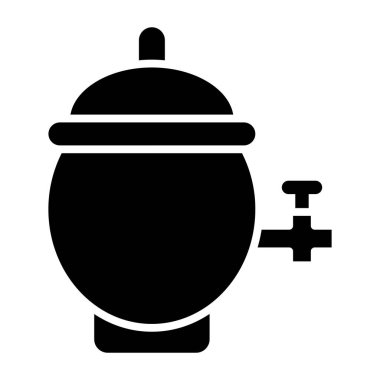 Desiccator simgesi, vektör illüstrasyonu