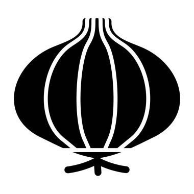 Onion icon, vector illustration