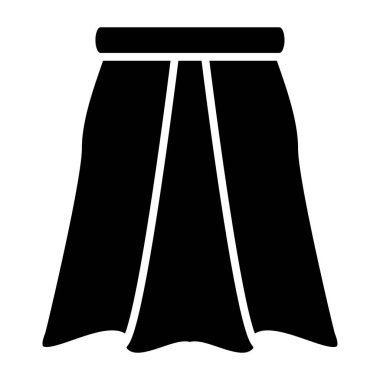 Etek simgesi, vektör illüstrasyonu