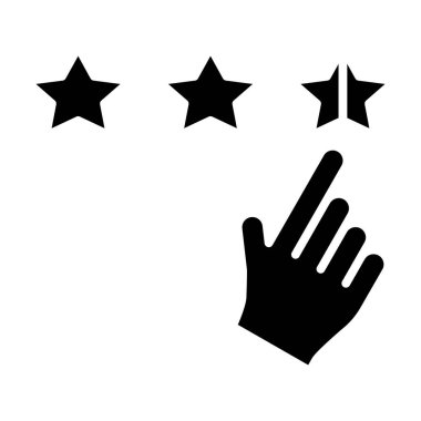 Puan Beğeni simgesi, vektör illüstrasyonu