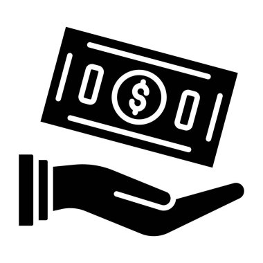 Nakit bağış. vektör illüstrasyonu