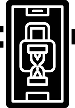 Erişim Zamanı basit simgesi, vektör illüstrasyonu