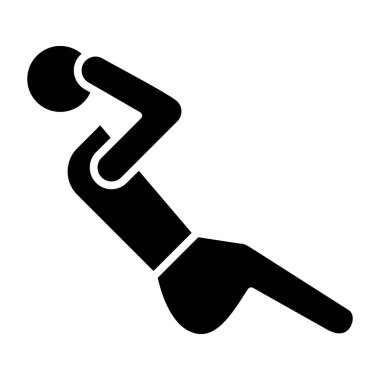 Otur Basit simge, vektör illüstrasyonu