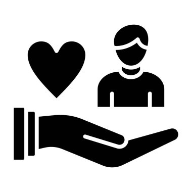 hayırsever vektör düz simgesi