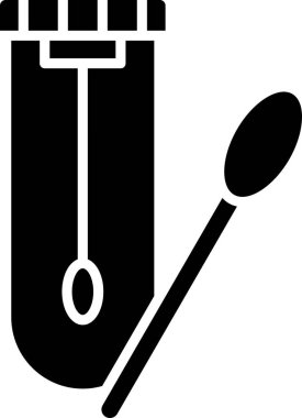 Örnek Test basit simgesi, vektör illüstrasyonu