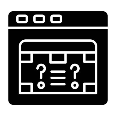 Örümcek ağı kaş. Vektör çizim