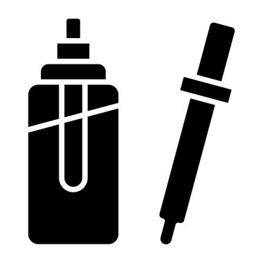 Serum. Web simgesi basit illüstrasyon