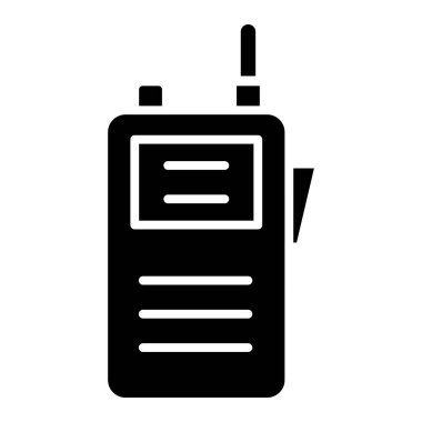 Walkie talkie simge vektör çizim