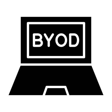 Byod Tur basit simgesi, vektör illüstrasyonu