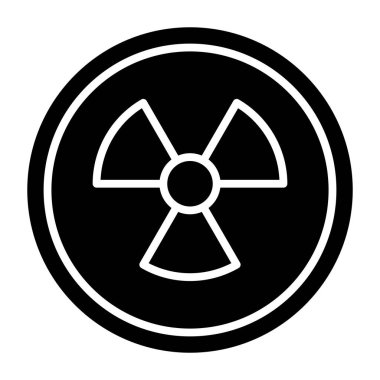 Nükleer ikon vektör çizimi