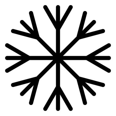 Kar tanesi. Web simgesi basit illüstrasyon