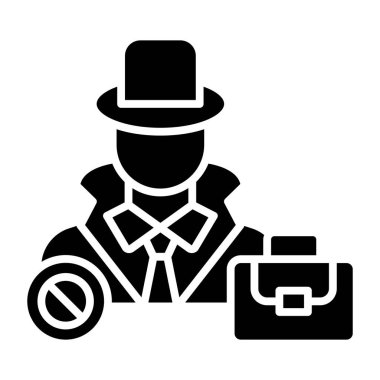 Polis memuru ikon vektör çizimi tasarımı