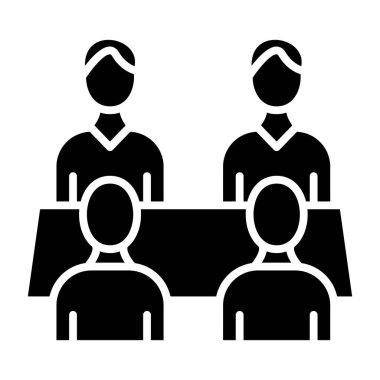iş takımı simgesi vektör illüstrasyonu