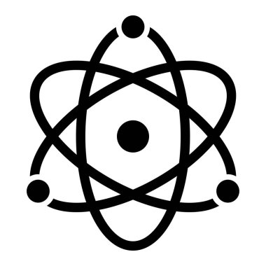 atom. Web simgesi basit illüstrasyon