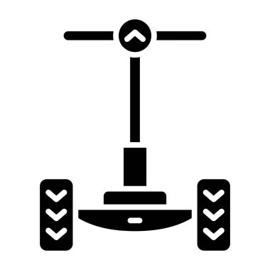 Segway. Web simgesi vektör illüstrasyonu