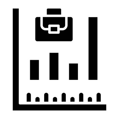 İş piyasası. Web simgesi basit illüstrasyon 