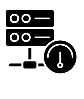 veritabanı. Web simgesi basit illüstrasyon