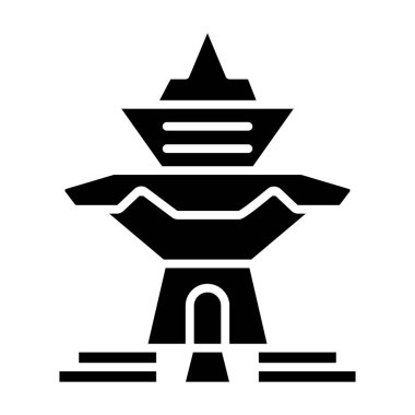 Taipei 'de. Web simgesi basit illüstrasyon 