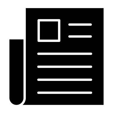 Belge. Web simgesi basit illüstrasyon