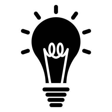 fikir basit simgesi, vektör çizim